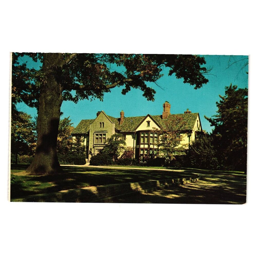 Vintage Postcard Columbus Ohio Governors Mansion Historic Architecture Politics